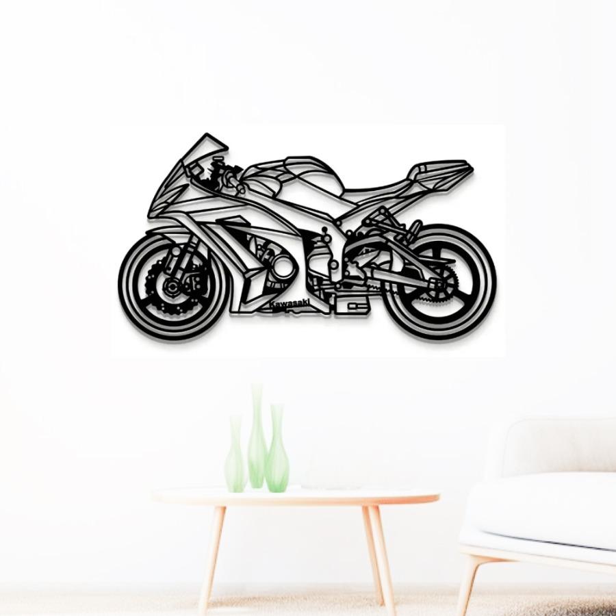 2011 ZX10 R Metal Motorcycle Wall Art