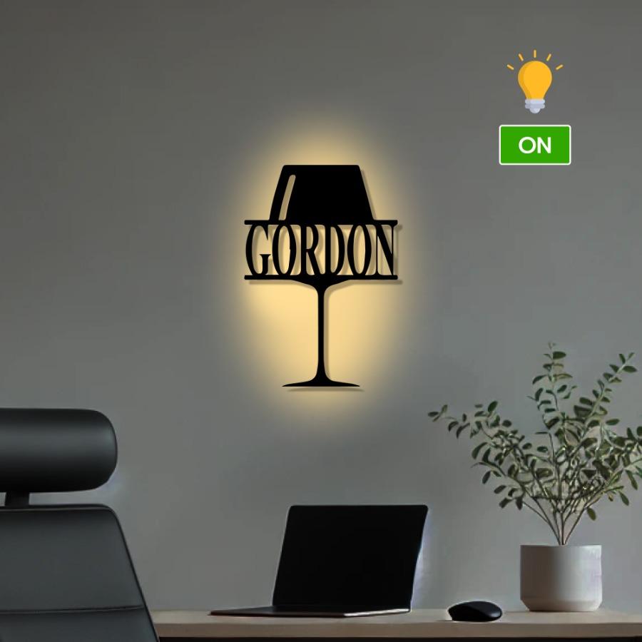Gordon Wine Glass Metal Wall Art – Elegant Wall Decor